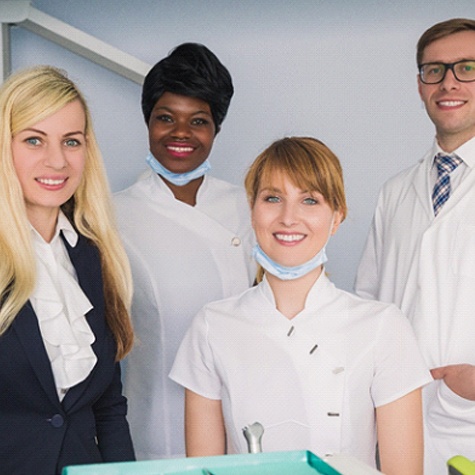 A team of dental staff ready to help patients in need