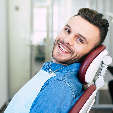 Man seeing a dentist